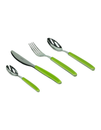 TOGNANA SET 4 POSATE TAVOLA METROPOL IN ACCIAIO SILVER