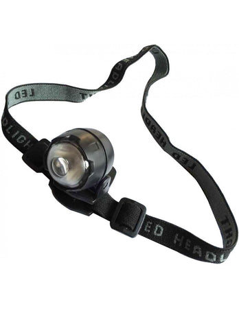 Lampada torcia frontale LED con fascia elastica regolabile