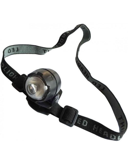 Lampada torcia frontale LED con fascia elastica regolabile