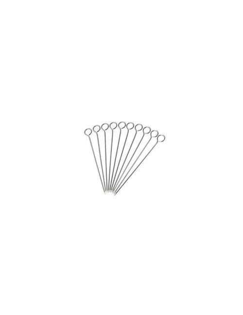 Ideale Set 10 spiedini corti in acciaio inox