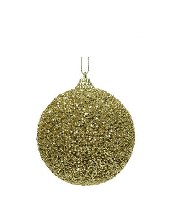 Set 6 Palline di Natale 4cm Oro