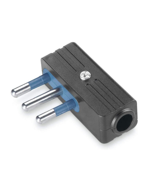 Spina Salvaspazio 10a 2p+T, 250 V, Uscita Cavo A 90 Nero POLY POOL