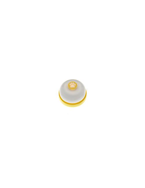 CAMPANELLO ADDESTRAMENTO GIALLO E BIANCO 7X4,5 CM