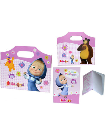 Masha e Orso Cartelletta valigetta quaderno cartelletta