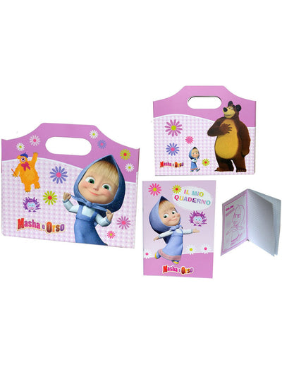 Masha e Orso Cartelletta valigetta quaderno cartelletta