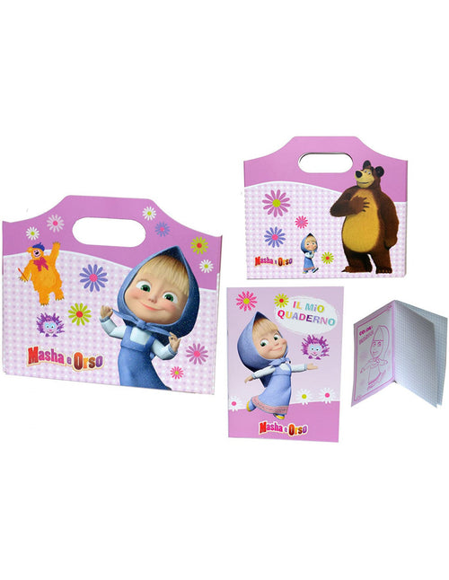 Masha e Orso Cartelletta valigetta quaderno cartelletta