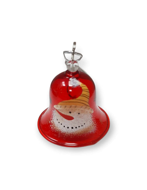 Campanella di natale in vetro trasparente Dipinta Assortito