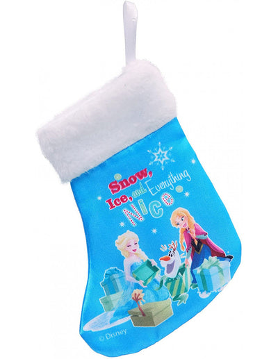 Calza Natale Disney Frozen, Blu, taglia M