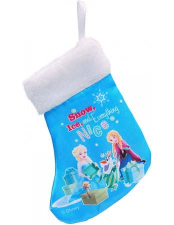 Mini Calza Natale Disney Frozen Blu Taglia S