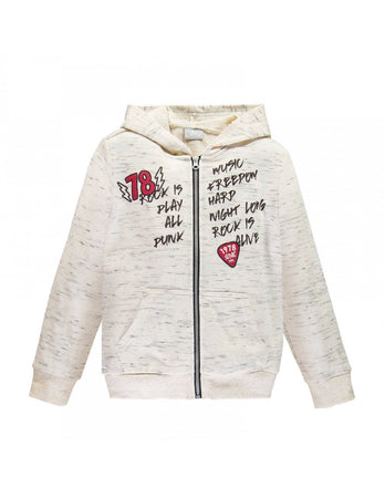 Mek Felpa Bambino full zip con cappuccio Grigio Taglia 12 anni