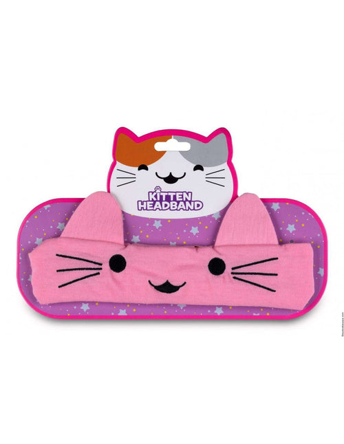 FASCIA PER CAPELLI GATTO ROSA 20X10 CM