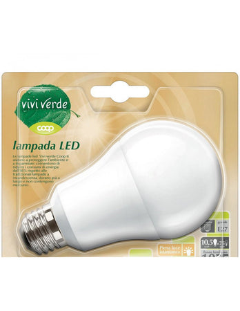 Lampada Led a Goccia durata 15000 h, Attacco E27, 1055 LUMEN, Classe Energetica A+