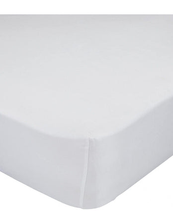 Lenzuolo ad angoli in cotone Bianco Happy Friday Basic 60x120 cm
