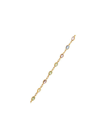 Bracciale Zirconium Oval Colors Gold Zirconite Goldfilled 14/20