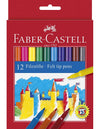 Pennarelli Faber-Castell Castello Standard punta fine, Astuccio cartone 12 colori