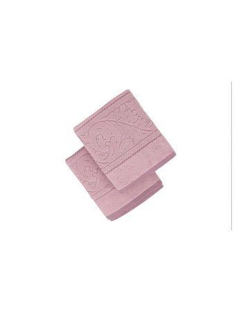 Set 2 Asciugamani Rosa cipria