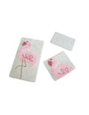 Set 3 Tappeti Bagno Pink Flamingo Rosa E Bianco