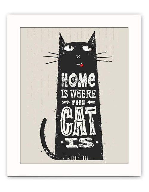 Quadro decorativo con Gatto 28,5 x 23,5 cm