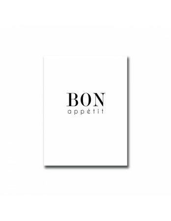 QUADRO DECORATIVO IN MDF BON APPETIT 30X40 CM