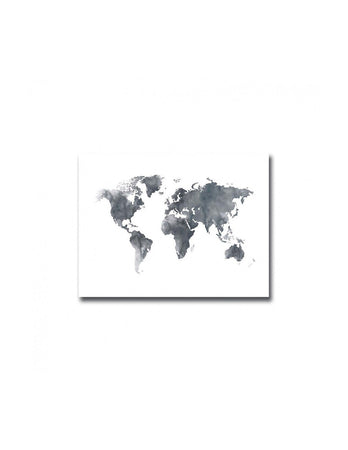 QUADRO DECORATIVO IN MDF PLANISFERO 30X40 CM