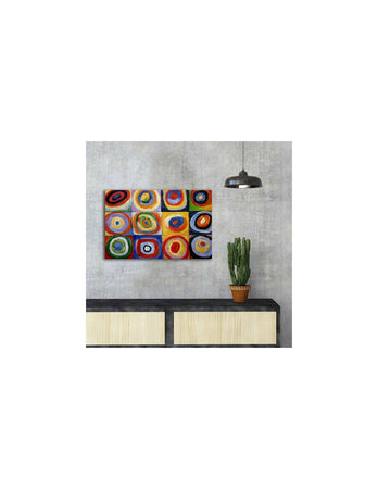 Canvas decorativa stampa Kandinsky "Studio di colori" 45 x 70 cm