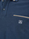 Corneliani Polo in Piquet Blu da uomo