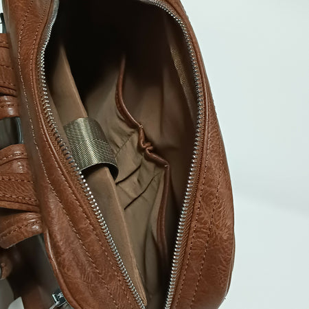 Zaino Multitasche in Ecopelle Fodera in Poliestere 1 Manico E Spallacci Regolabili, Tasca Esterna