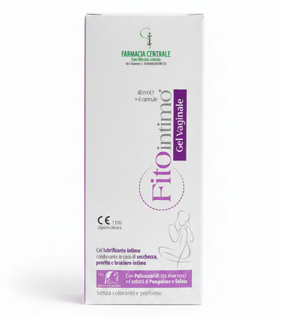 fpi farmacia centrale dr. Michele Iadevaia fitointimo gel vaginale 40ml + 6 cannule gel lubrificante coadiuvante in caso di secchezza, bruciore, prurito