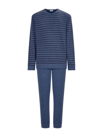 Ragno Pigiama Invernale da Uomo in Cotton Eco Pile U773N1 S49 - Passarelli Biancheria