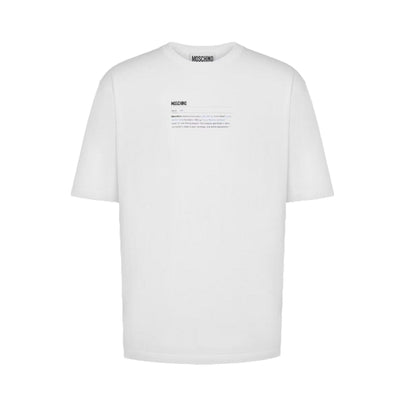 MOSCHINO COUTURE t-shirt uomo moschino couture - t-shirt - bianco da uomo