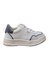 Scarpe sneakers Unisex bambini balducci OTRO  bianco-nero-grigio laccio e zip laterale