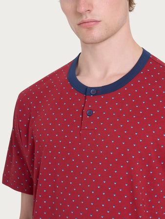 Ragno Pigiama Corto a Serafino da uomo U909ND 2503S26