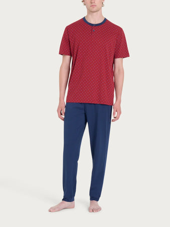 Ragno Pigiama da uomo 3 Pezzi Maniche Corte U909NT 2503S32