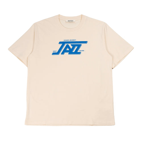 WALES BONNER Jazz T-shirt in Ivory da uomo