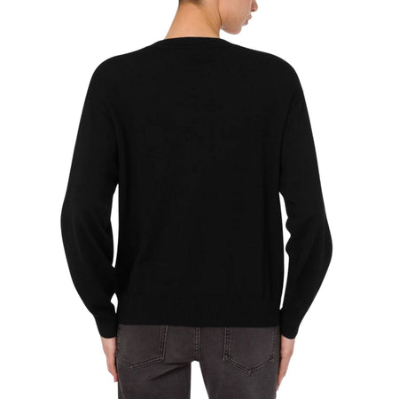 MOSCHINO JEANS maglie donna moschino jeans - maglia pura lana extrafine - nero da donna