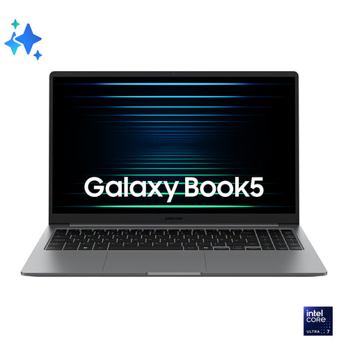 Samsung Galaxy Book5 Intel Core Ultra 7 255U Computer portatile 39,6 cm (15.6) Full HD 32 GB LPDDR5x-SDRAM 1 TB SSD Wi-Fi 6 (802.11ax) Windows 11 Home Grigio