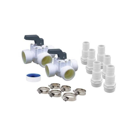 UBBINK Kit by-pass universale per pompa di calore - Modello 7505527 - PVC - Bianco