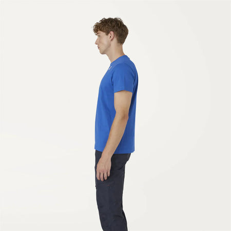 K-WAY T-Shirt Unisex Edouard Blu Reale Pieghevole