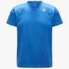 K-WAY T-Shirt Unisex Edouard Blu Reale Pieghevole