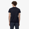 K-WAY T-Shirt unisex in Cotone Pieghevole Unisex blu con Logo - Le vrai Edouard