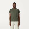 K-WAY T-Shirt unisex in Cotone Pieghevole Unisex Verde Scuro con Logo - Le vrai Edouard