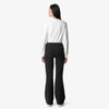 K-WAY Pantaloni donna Sportivi Flare Nero Grigio per Attività Ricreative Calde