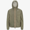 K-Way Jake Giubbino Uomo Reversibile Verde-Beige Packable K2124EW