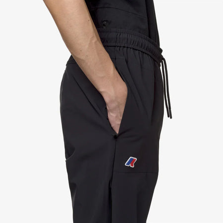 K-WAY Pantaloni in felpa uomo Sportivi Unisex Neri Grigi per Comfort Viaggio in Città