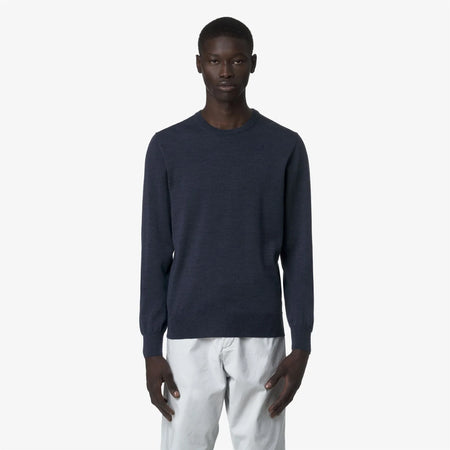 Maglione Uomo Con Scollo Rotondo A Contrasto – Maniche Lunghe, Casual, Comodo, Per Autunno E Inverno