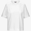 K-WAY T-Shirt donna Casual in Cotone Donna Grigia e Bianca per Uso Quotidiano