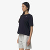 K-WAY T-Shirt donna in Cotone Donna A Taglio Boxy Blu Baby per Uso Quotidiano