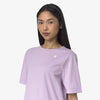 K-WAY T-Shirt donna in Cotone Donna A Taglio Boxy violet per Uso Quotidiano