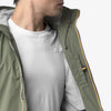 K-Way Jack Stretch Nylon Jersey Giubbino Uomo Slim Impermeabile Verde K3123UW