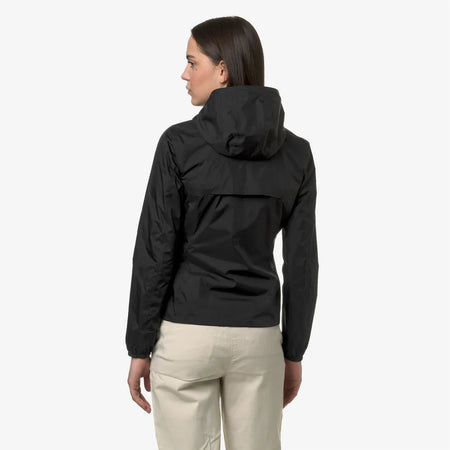 K-WAY Giacca Impermeabile capospalla donna Slim Fit Reversibile Donna black-beige- Lily plus.2 double